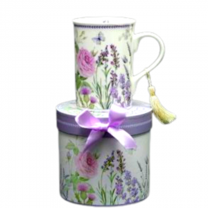 Lavender and rose 10oz mug