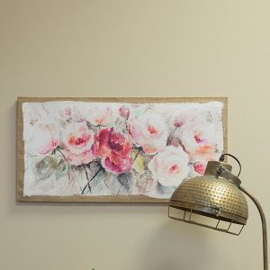 Warm coloured rose art print