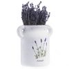 Lavender ceramic vase with 2 handles