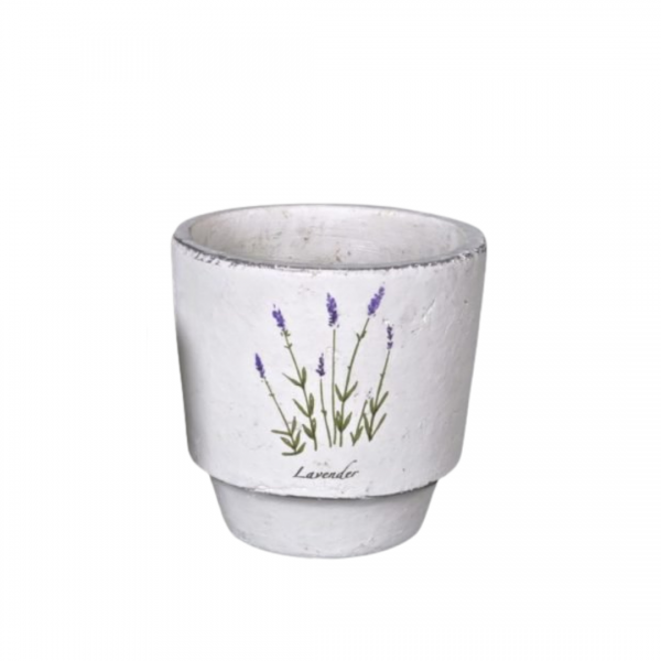 Medium lavender design planter